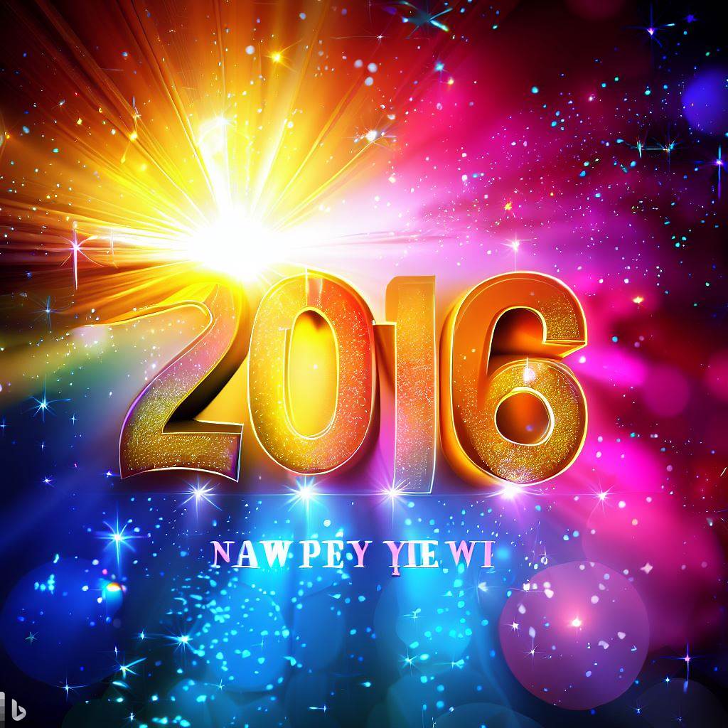new year 2016 ai generated