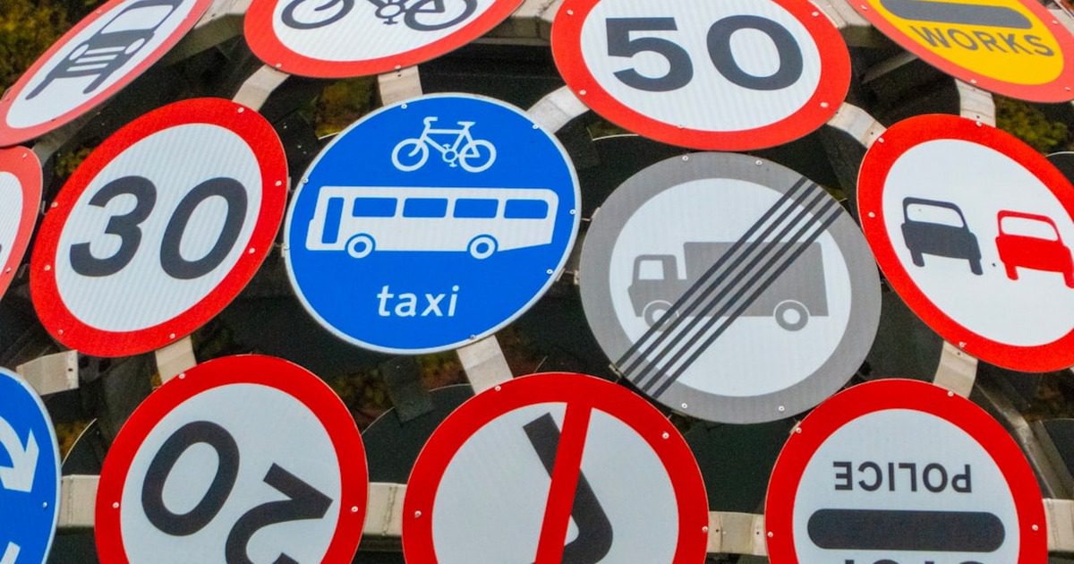 High quality traffic signs and road marking paint at Conmaret construction market